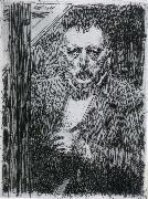 Anders Zorn Self Portrait. Sweden oil painting artist